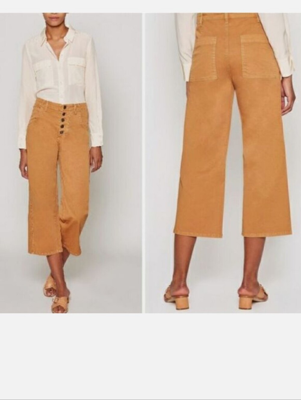 Joie Mustard Yellow High Rise Pants